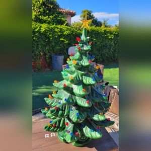 Ceramic vintage Christmas tree